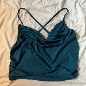 Cider Cowl Neck Ruched Top